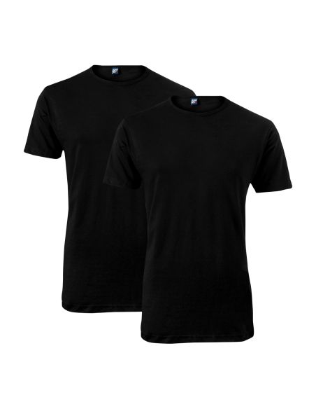Alan Red Derby Long T-shirt 2-pack zwart