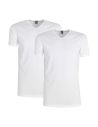 Alan Red Oklahoma Long V-shirt 2-pack wit