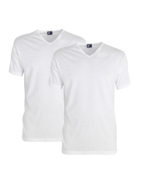 Alan Red Vermont T-shirt 2-pack wit