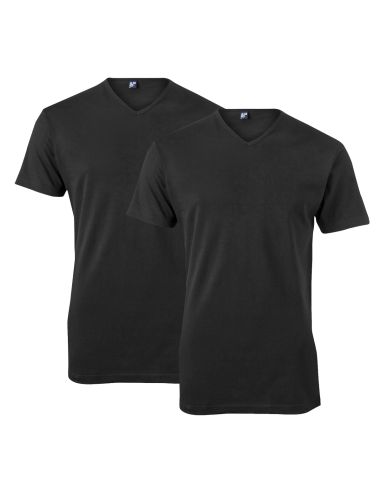 Alan Red Vermont T-shirt 2-pack zwart