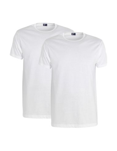 Alan Red Derby T-shirt 2-pack wit