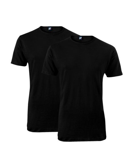 Alan Red Derby T-shirt 2-pack zwart