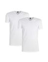 Alan Red Oklahoma V-shirt 2-pack wit