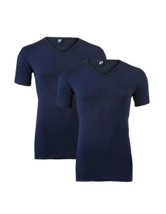 Alan Red Oklahoma V-shirt 2-pack navy