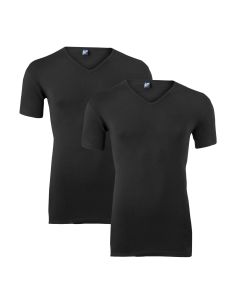 Alan Red Oklahoma V-shirt 2-pack zwart