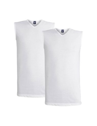 Alan Red Sleeveless Shirt Minto 2Pack Wit