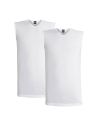 Alan Red Sleeveless Shirt Minto V hals 2Pack Wit