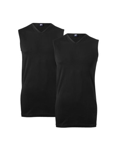 Alan Red Sleeveless Shirt Minto 2Pack Zwart