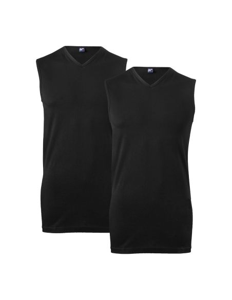 Alan Red Sleeveless Shirt Minto 2Pack Zwart