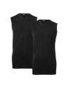 Alan Red Sleeveless Shirt Minto V hals 2Pack Zwart
