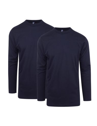 Alan Red Virginia Sleeve Shirt 2Pack Navy