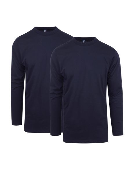 Alan Red Virginia Sleeve Shirt 2Pack Navy