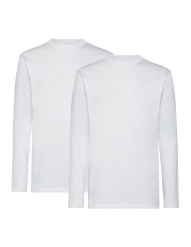 Alan Red Virginia Sleeve Shirt 2Pack Wit