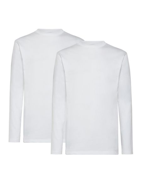 Alan Red Virginia Sleeve Shirt 2Pack Wit