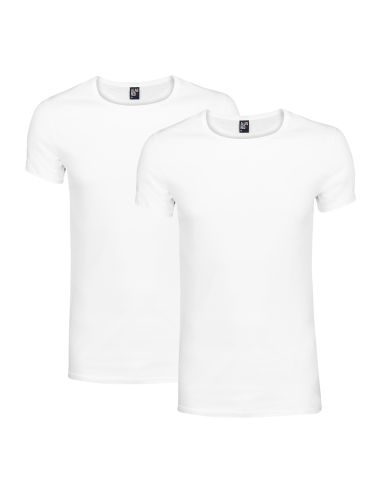 Alan Red James T-shirt 2-pack Wit