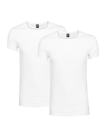 Alan Red James T-shirt 2-pack Wit