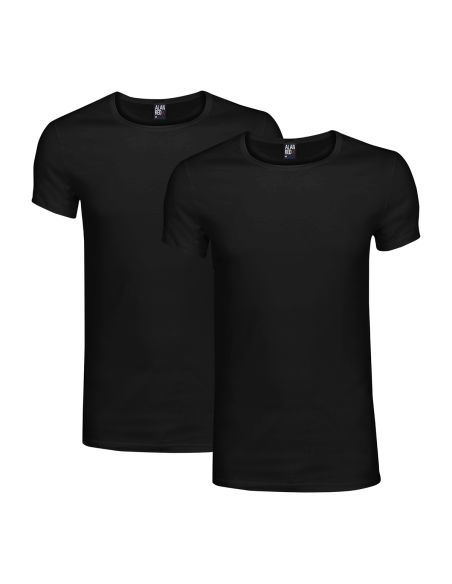 Alan Red James T-shirt 2-pack Zwart