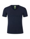 Alan Red Bamboo T Shirt Baltimora V-hals Navy