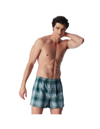 Schiesser Woven Boxershort 2Pack Green Mix 912