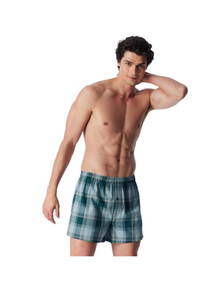 Schiesser Woven Boxershort 2Pack Green Mix 912
