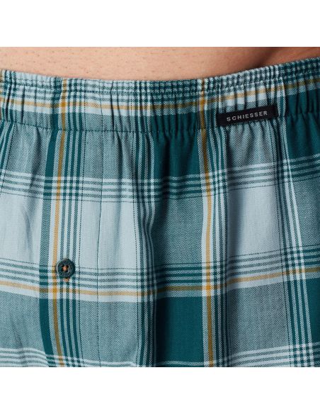 Schiesser Woven Boxershort 2Pack Green Mix 912