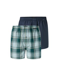 Schiesser Woven Boxershort 2Pack Green Mix 912