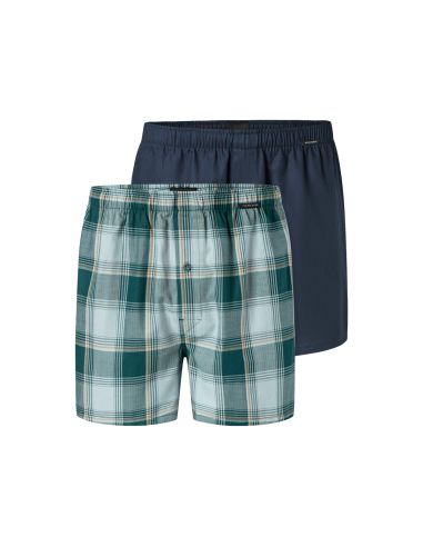 Schiesser Woven Boxershort 2Pack Green Mix 912