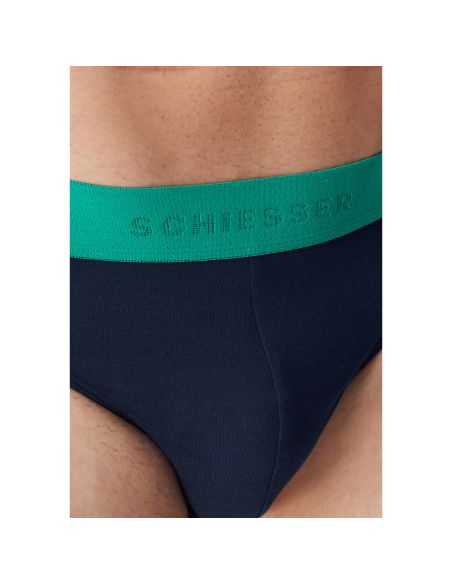 Schiesser Rio Slip 95/5 Organic 3Pack Black Mix 927