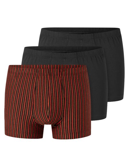 Schiesser Short 95/5 Organic 3Pack Red Stripe 930