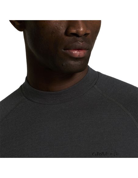 Craft Heren Thermo Wool Comfort Longsleeve Shirt Zwart