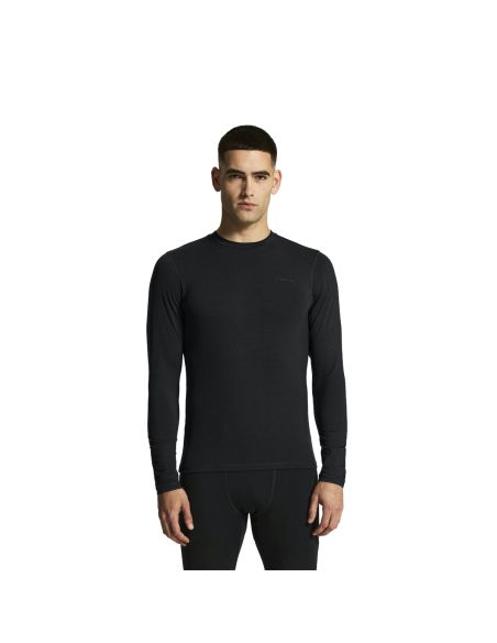 Craft Heren Thermo Wool 95 Longsleeve Shirt Zwart
