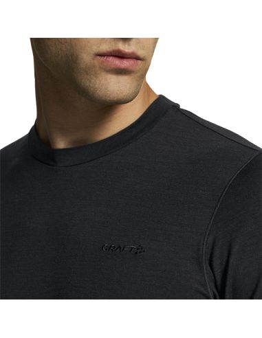 Craft Heren Thermo Wool 95 Longsleeve Shirt Zwart
