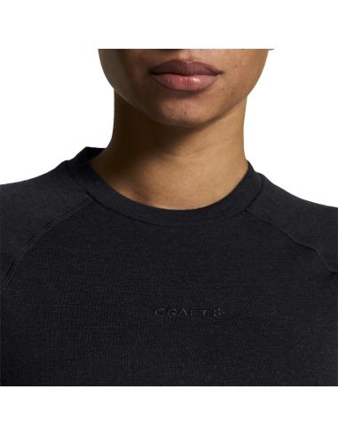 Craft Dames Thermo Wool Comfort Longsleeve Shirt Zwart