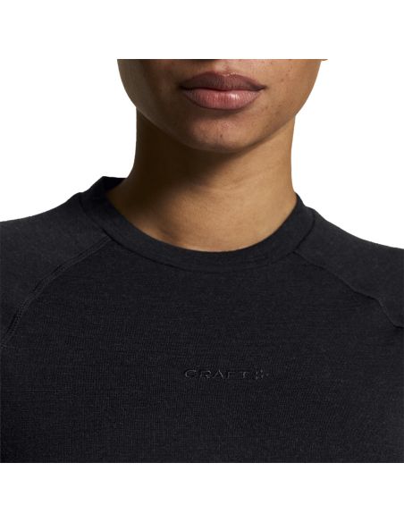 Craft Dames Thermo Wool Comfort Longsleeve Shirt Zwart