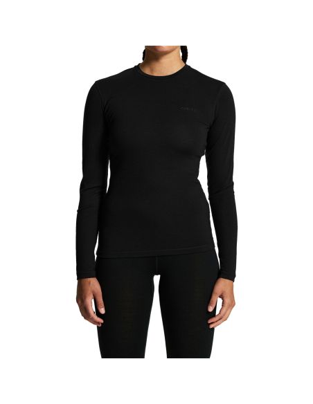 Craft Dames Thermo Core Wool Merino Longsleeve Shirt Gemeleerd