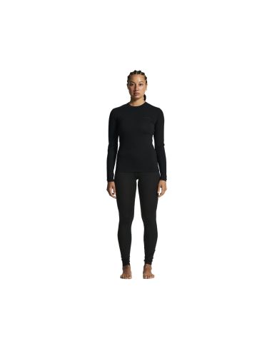 Craft Dames Thermo Core Wool Merino Longsleeve Shirt Gemeleerd