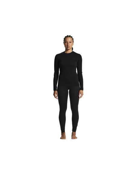 Craft Dames Thermo Core Wool Merino Longsleeve Shirt Gemeleerd