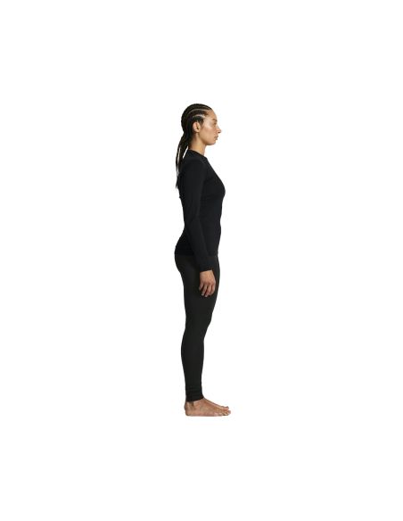 Craft Dames Thermo Core Wool Merino Longsleeve Shirt Gemeleerd