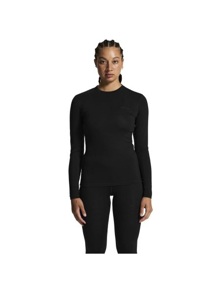 Craft Dames Thermo Core Wool Merino Longsleeve Shirt Gemeleerd