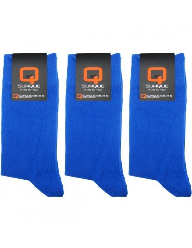 Suaque Heren sokken 3Pack Cotton Comfort 39-42 Blauw