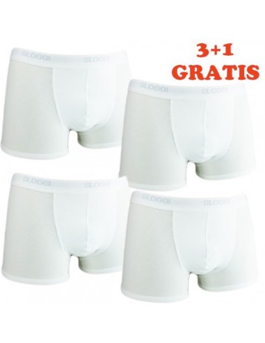 Sloggi Men Basic Short wit 4Pack, 3+1 gratis