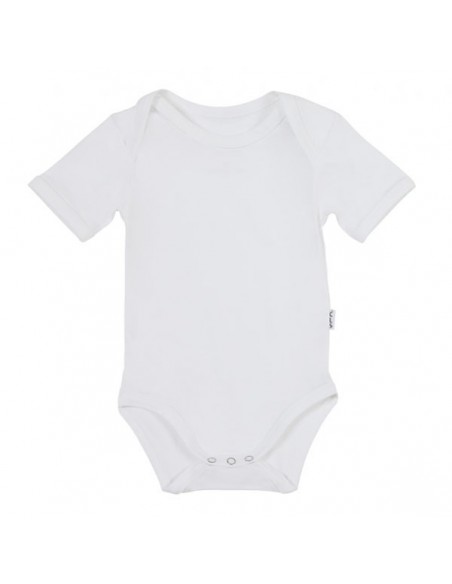 Claesen's Romper Wit Korte Mouw