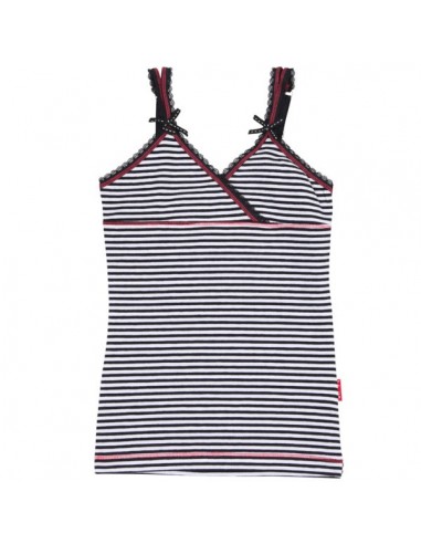 Claesen's Meisjes Singlet Navy White Sripes 