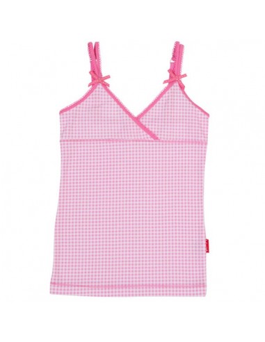 Claesen's Meisjes Singlet Small Pink Checks