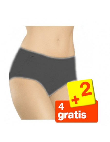 Sloggi Basic Midi Slip Zwart 6Pack 4+2 gratis!