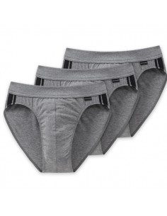 Schiesser Cotton Essentials Rio Slip 3Pack Grijs 2