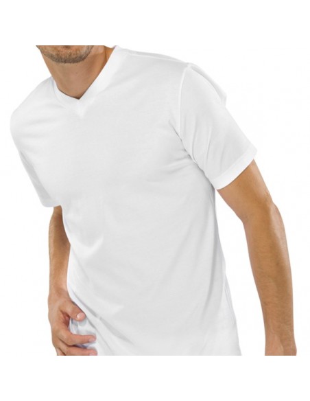 Schiesser American V-Shirt 2Pack White