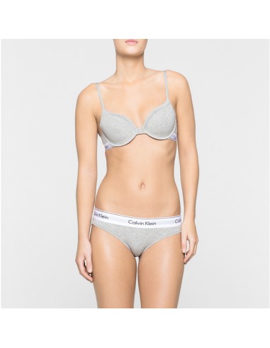 los van puur hun Calvin Klein Modern Cotton Bikini Grijs