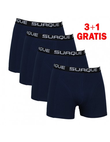 Suaque Navy Boxershorts 3+1 pack