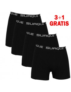 Suaque Black Boxershorts 3+1 pack